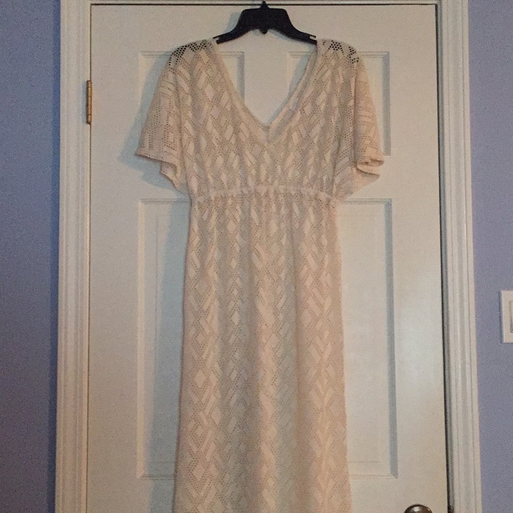 Floor length swim suit cover-up